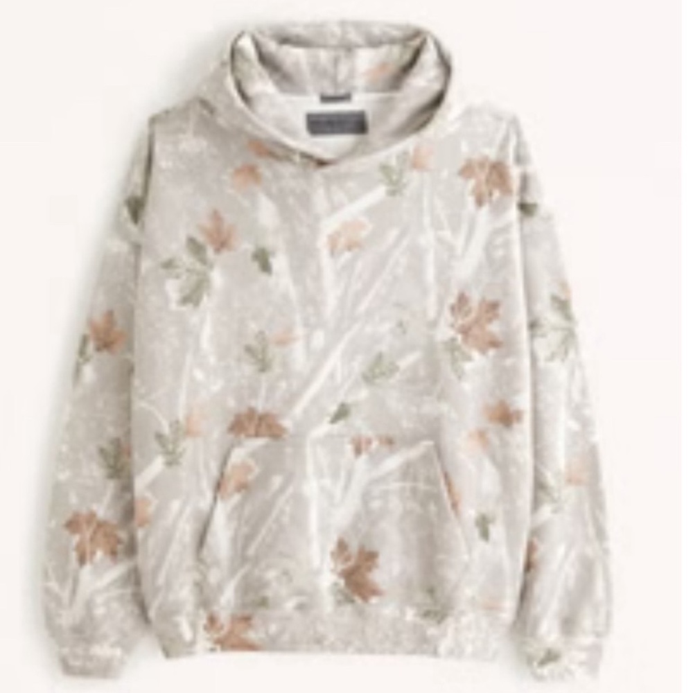 Abercrombie camo essential popover hoodie